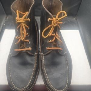 Eastland Black Chukka Boots with Orange Laces